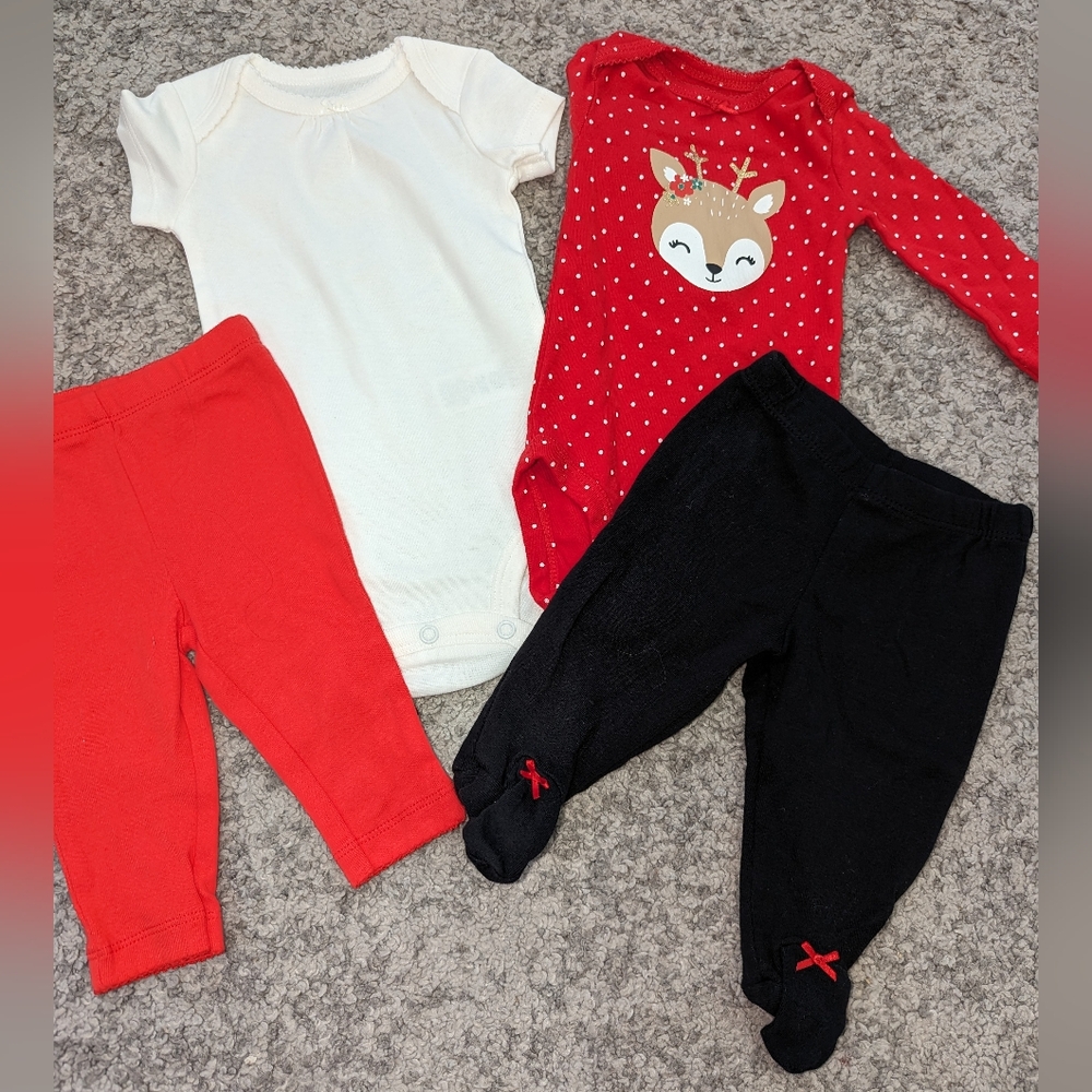 2 sets of outfits for baby girl.